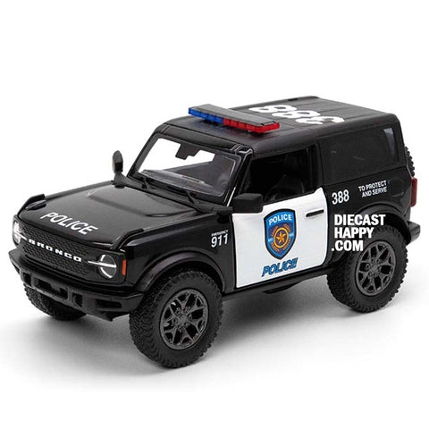 2022 Ford Bronco Hard Top 1:34 Scale Diecast Model Police Version by Kinsmart
