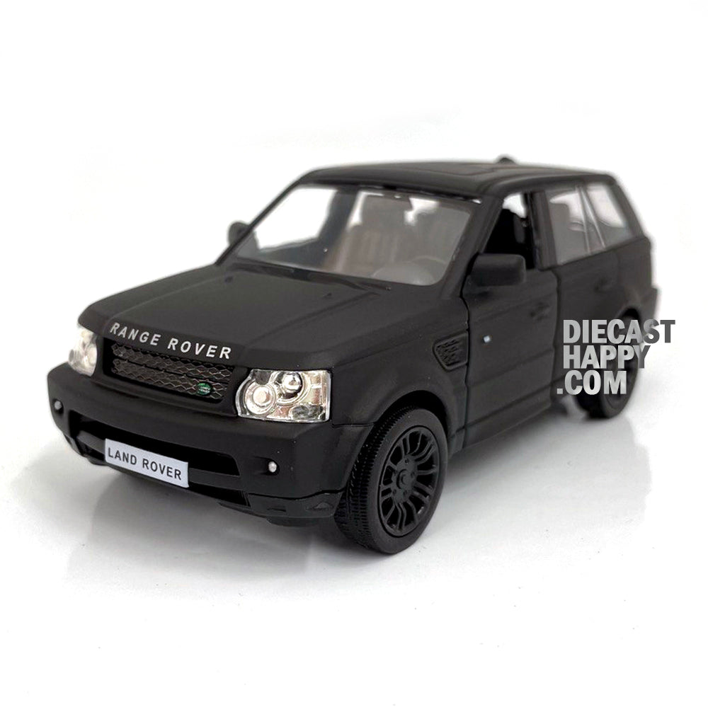 Range Rover Scale Model 2012 Land Rover Range Rover Sport 1:38 Scale Diecast Model Matte Black ...