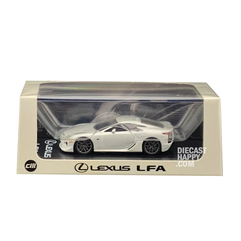 2010 Lexus LFA 1:64 Scale Diecast Model Pearl White by CM Model