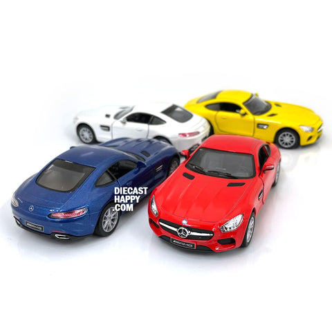 2015 Mercedes-AMG GT Coupe 1:36 Scale in Red/White/Yellow/Blue by Kinsmart