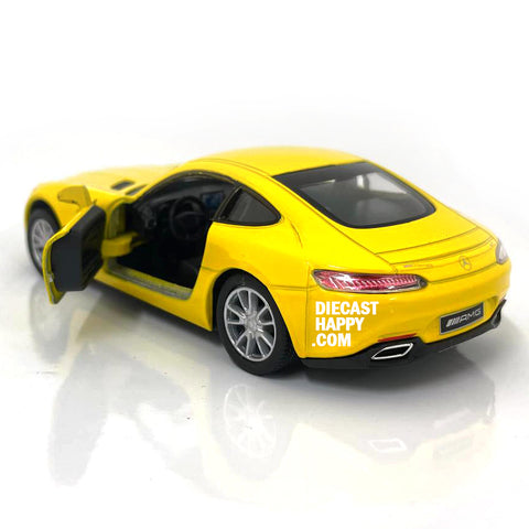 2015 Mercedes-AMG GT Coupe 1:36 Scale in Yellow by Kinsmart