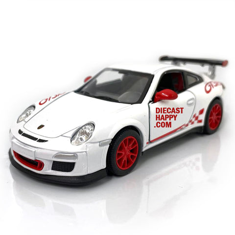 2010 Porsche 911 GT3 RS 1:36 Scale in White by Kinsmart