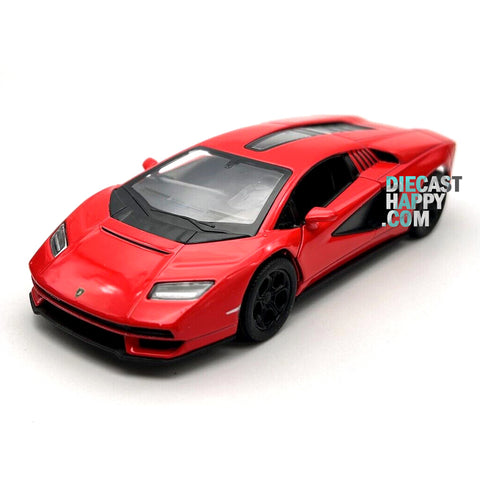 2022 Lamborghini Countach 1:38 Scale Diecast Model Red by Kinsmart
