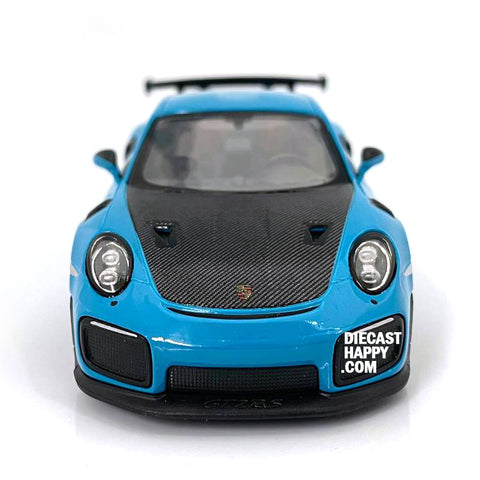 2010 Porsche 911 GT2 RS 1:36 Scale Diecast Model Blue by Kinsmart