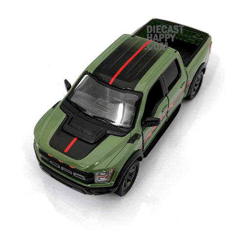 2022 Ford F-150 Raptor w/ Livery 1:46 Scale Diecast Model by Kinsmart (Set of 4)