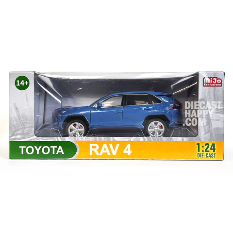 2023 Toyota RAV4 Hybrid XLE 1:24 Scale Diecast Model Blue