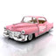 1953 Cadillac Series 62 Coupe 1:43 Scale Diecast Model in Pink by Kinsmart