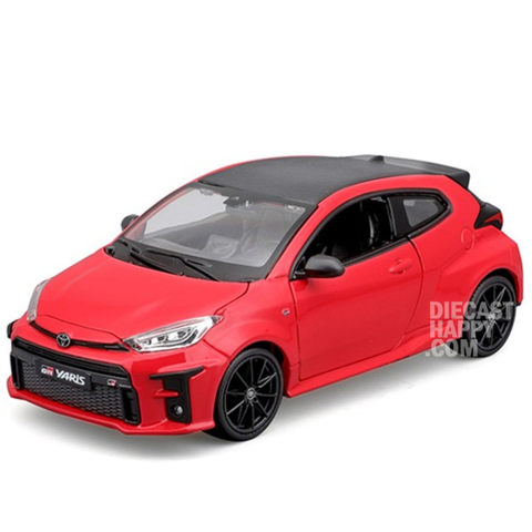 2021 Toyota GR Yaris 1:24 Scale Diecast Model Supersonic Red by Maisto