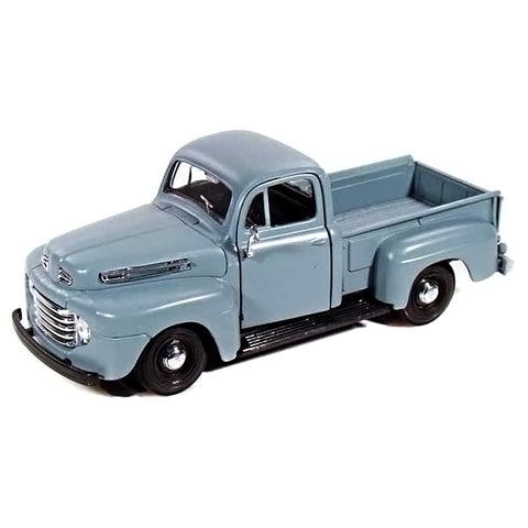 1948 Ford F-1 Stepside Pickup 1:25 Scale Diecast Model Light Matte Grey/Blue by Maisto 31935 diecasthappy diecast happy