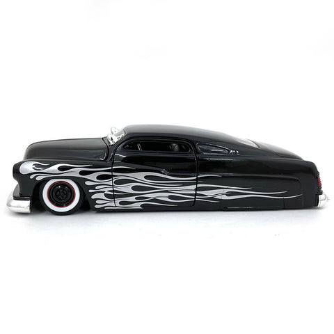 Bigtime Kustoms 1951 Mercury Coupe Low Rider 1:24 Scale Diecast Model Black by Jada 99062 (No Window Box)