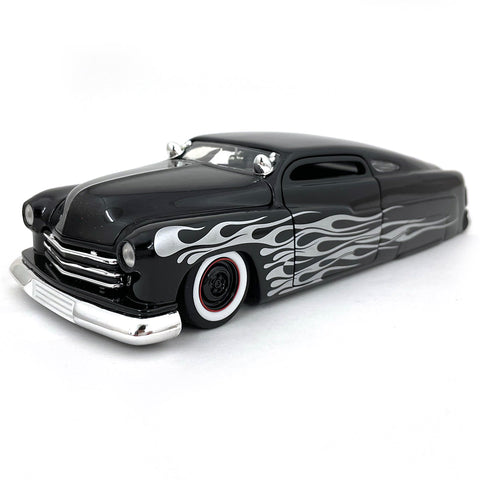 Bigtime Kustoms 1951 Mercury Coupe Low Rider 1:24 Scale Diecast Model Black by Jada 99062 (No Window Box)