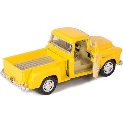 1955 Chevy Stepside Pickup Truck 1:32 Scale Yellow by Kinsmart