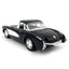 1957 Chevrolet Corvette 1:34 Scale Diecast Model Black by Kinsmart