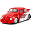1959 Volkswagen Drag Beetle 1:24 Scale Diecast Model Red White by Jada 34230