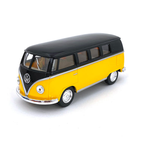 1962 Volkswagen Classic Bus 1:32 Scale Diecast Model in Yellow/Black by Kinsmart