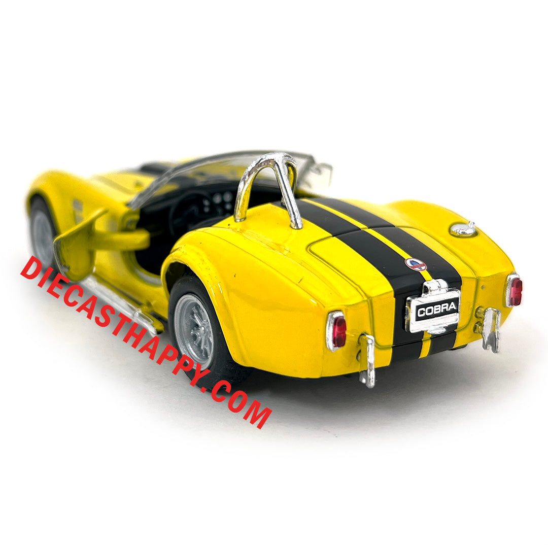 1965 Shelby Cobra 427 1:32 Scale Diecast Model in Yellow by Kinsmart –  diecast happy