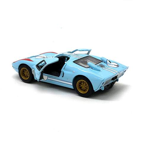 1966 Ford GT40 MKII Heritage Edition 1:32 Scale Diecast Model Blue/Gold/Black by Kinsmart (SET OF 3)