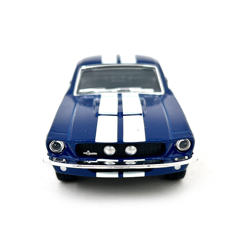 1967 Ford Mustang Shelby GT500 1:38 Scale Diecast Model Blue w/ Stripes by Kinsmart
