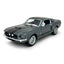 1967 Ford Mustang Shelby GT500 1:38 Scale Diecast Model Gray w/ Stripes by Kinsmart