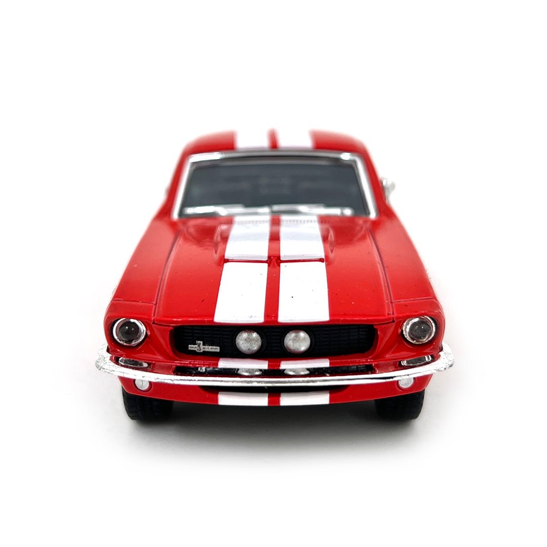 1967 Ford Mustang Shelby GT500 1 38 Scale Diecast Model Red w Stripes diecast happy