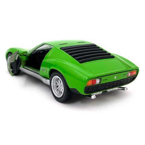 1971 Lamborghini Miura P400 1:34 Scale Diecast Model Green by Kinsmart