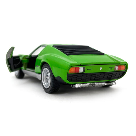1971 Lamborghini Miura P400 1:34 Scale Diecast Model Green by Kinsmart
