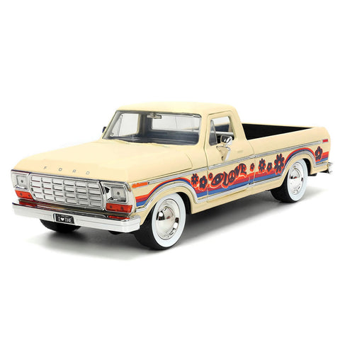 I Love The 70's 1979 Ford F-150 1:24 Scale Diecast Model Beige with Decals by Jada 31609