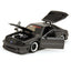 Bigtime Muscle 1989 Ford Mustang GT 1:24 Scale Diecast Model Gunmetal/Matte Black by Jada 33605 brian dom han diecast happy