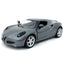 2013 Alfa Romero 4C 1:32 Scale Diecast Model Gray by Kinsmart