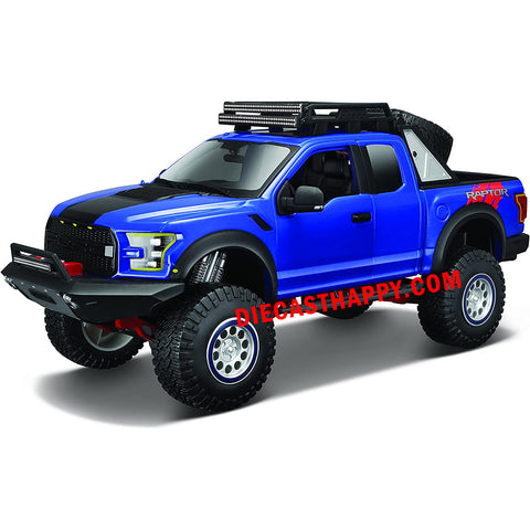 2017 Ford F-150 Raptor 1:24 Scale Diecast Model Blue by Maisto