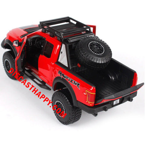 2017 Ford F-150 Raptor 1:24 Scale Diecast Model Red by Maisto