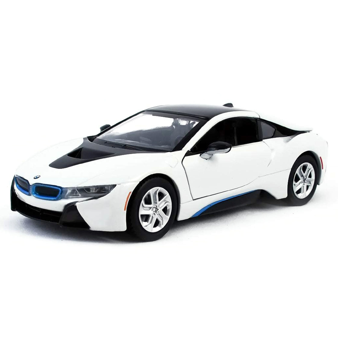 2018 BMW i8 Coupe 1 24 Scale Diecast Model White by Motor Max No Box diecast happy