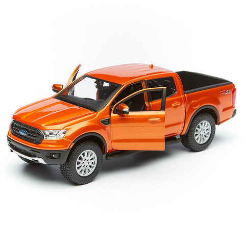 2019 Ford Ranger Pickup Truck 1:27 Scale Diecast Model Orange by Maisto 31521