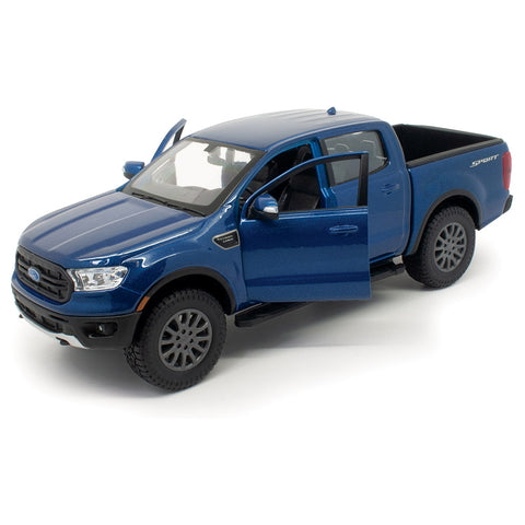 2019 Ford Ranger Pickup Truck 1:27 Scale Diecast Model Blue by Maisto 31521