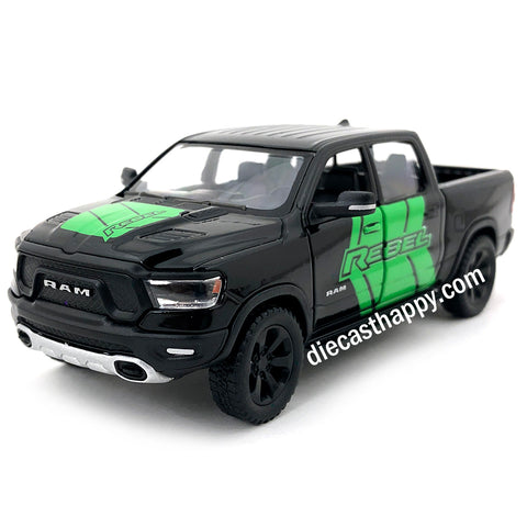 2019 Dodge Ram 1500 Livery Edition Pick Up Truck 1:46 Scale Diecast Model Black by Kinsmart