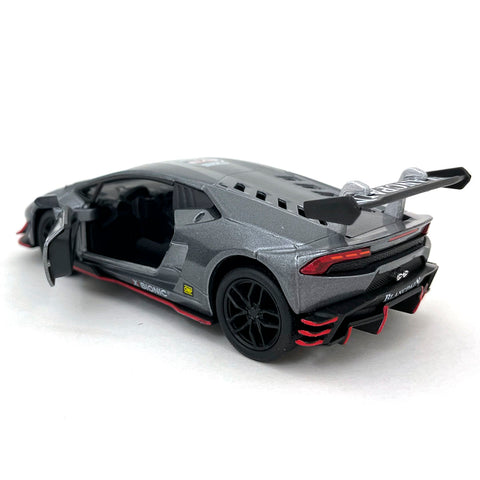 2019 Lamborghini Huracán LP620-2 Super Trofeo 1:36 Scale Diecast Model Gray by Kinsmart