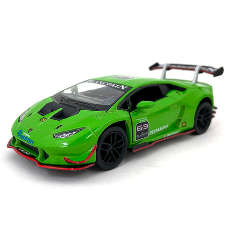 2019 Lamborghini Huracán LP620-2 Super Trofeo 1:36 Scale Diecast Model Green by Kinsmart