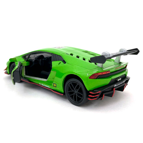 2019 Lamborghini Huracán LP620-2 Super Trofeo 1:36 Scale Diecast Model Green by Kinsmart