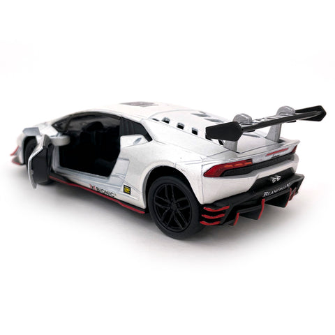 2019 Lamborghini Huracán LP620-2 Super Trofeo 1:36 Scale Diecast Model White by Kinsmart
