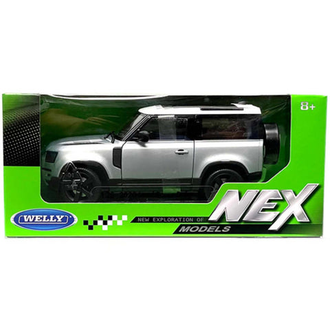 2020 Land Rover Defender 1:24 Scale Diecast Model Silver by Welly 24110W-SIL