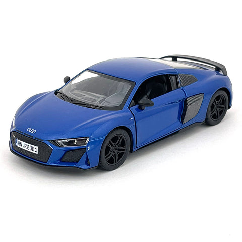2021 Audi R8 1:36 Scale Diecast Model Blue by Kinsmart diecasthappy.com