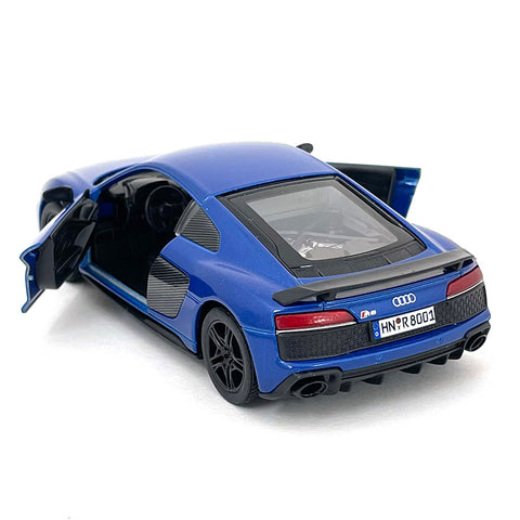 2021 Audi R8 1:36 Scale Diecast Model Blue by Kinsmart diecasthappy.com