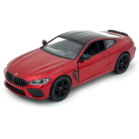 2021 BMW M8 Competition Coupe 1:38 Scale Diecast Model Red by Kinsmart