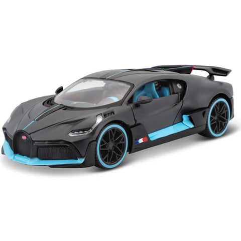 2021 Bugatti Divo 1:24 Scale Diecast Model Satin Charcoal Grey by Maisto 31526