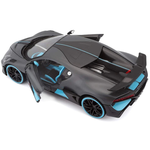 2021 Bugatti Divo 1:24 Scale Diecast Model Satin Charcoal Grey by Maisto 31526