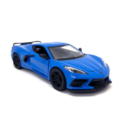 2021 Chevy Corvette C8 1:36 Scale Diecast Model Yellow/Black/Blue/Red by Kinsmart (SET OF 4)