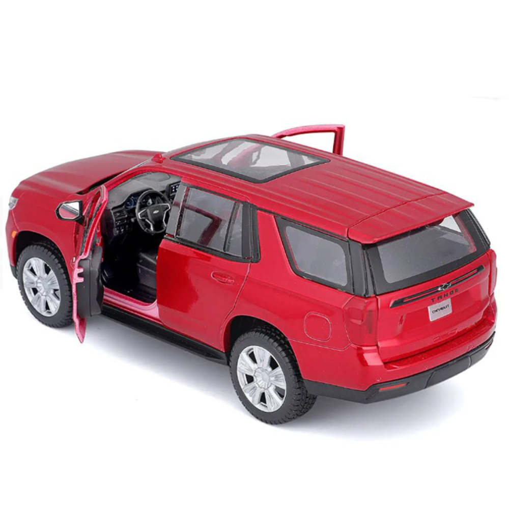 Special Edition 2021 Chevy Tahoe 1:26 Scale Diecast Model Red by Maisto  31533-RD