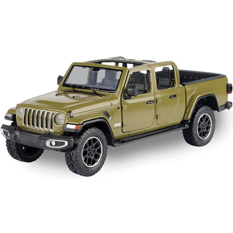 2021 Jeep Gladiator Overland Open Top 1:27 Scale Diecast Model Green by Motor Max 79367