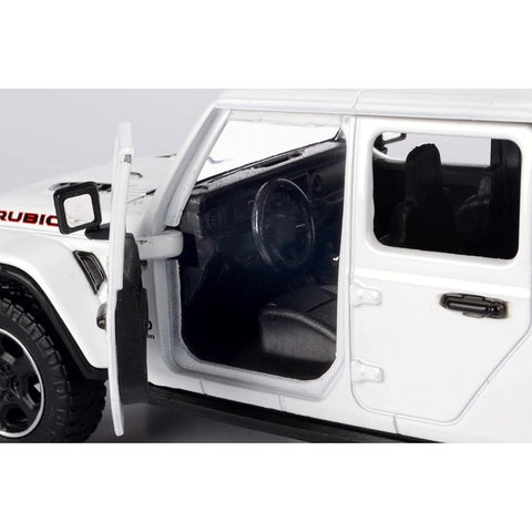 2021 Jeep Gladiator Rubicon Closed Top 1:27 Scale Diecast Model White by Motor Max 79368