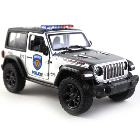 2021 Jeep Wrangler Rubicon 4x4 1:32 Scale Diecast Model First Responders by Kinsmart (SET OF 3)
